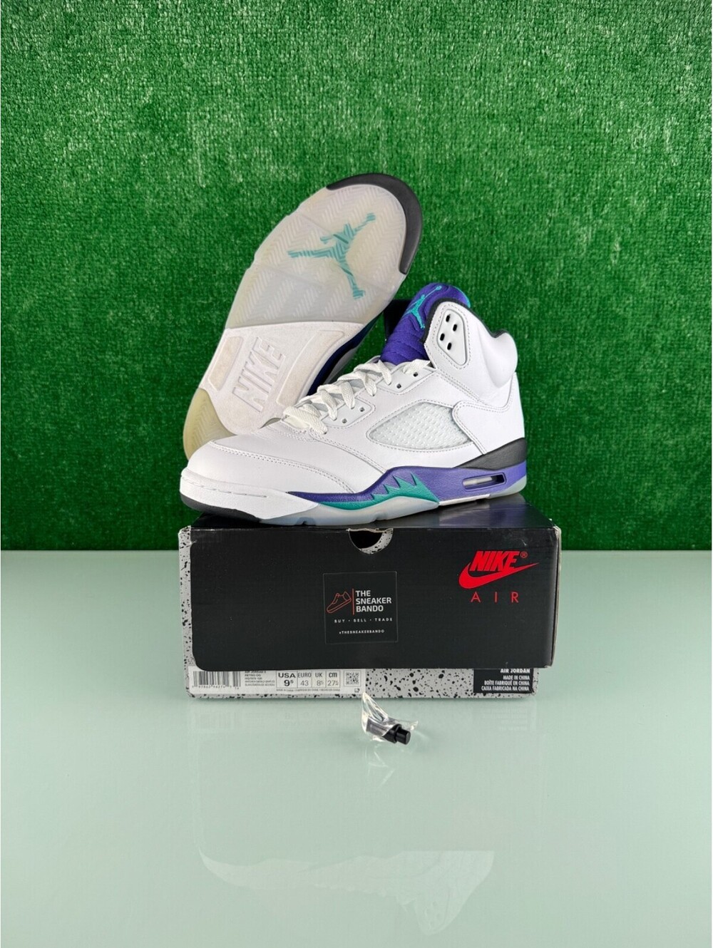 Size 9.5 - Air Jordan 5 Retro 2025 Grape CLEAN!